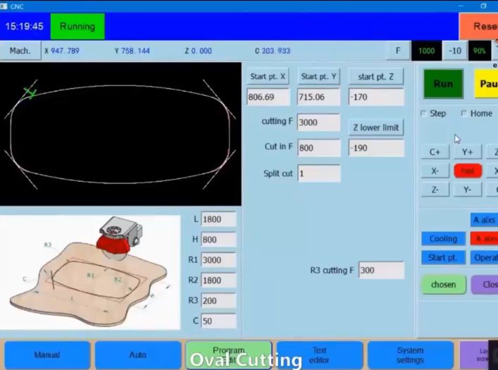 เลื่อยสะพาน CNC 5 แกน3